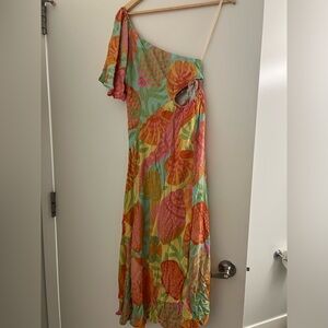 Farm Rio one shoulder dress / cover-up size Small